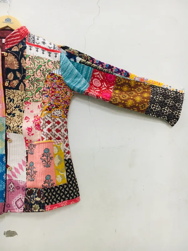 Multicolour_Cotton_Relaxed_Patchwork_Jacket_For_Women
