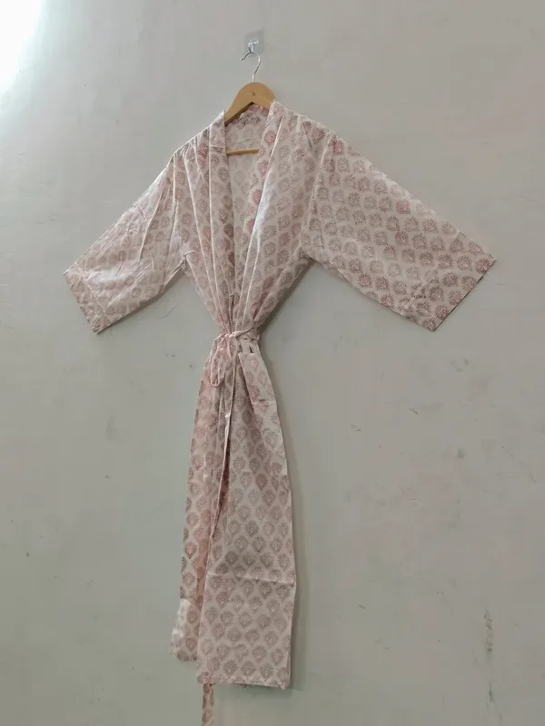 Pink_Cotton_Printed_Wrap_Kimono_Robe_For_Women