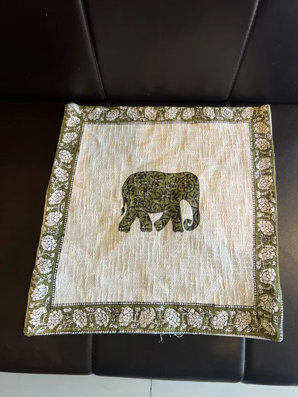Cotton_Elephant_Motif_Cream_Square_Cushion_Cover