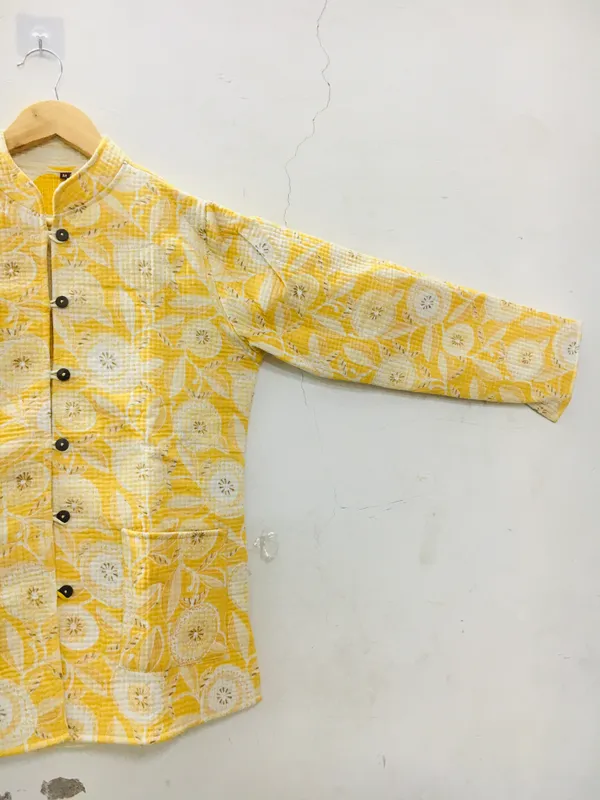 Yellow_Cotton_Floral_Printed_Jacket_For_Women
