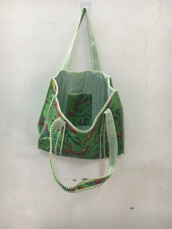 Green_Cotton_Floral_Printed_Tote_Bag_For_Women