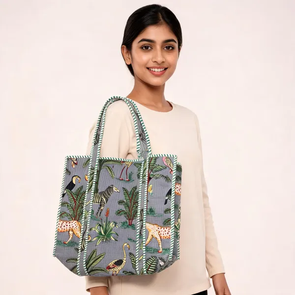 Grey_Cotton_Jungle_Print_Tote_Bag_For_Women
