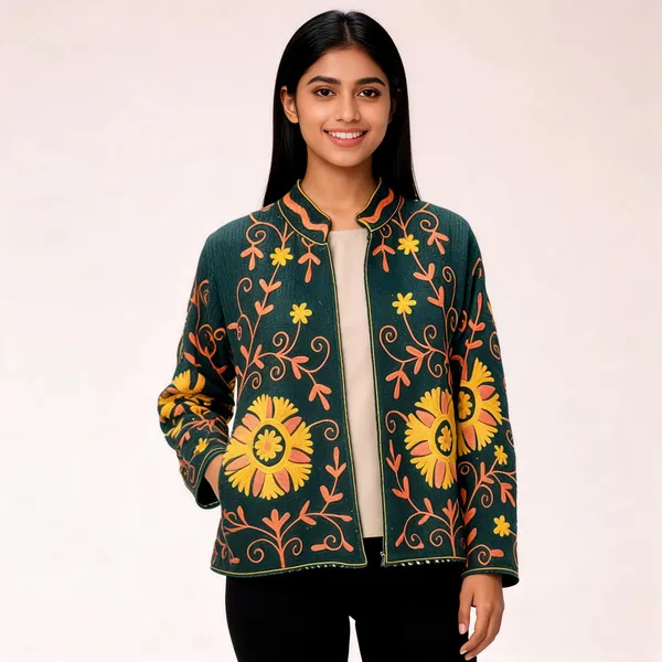 Green_Floral_Embroidered_Full_Sleeve_Jacket_For_Women