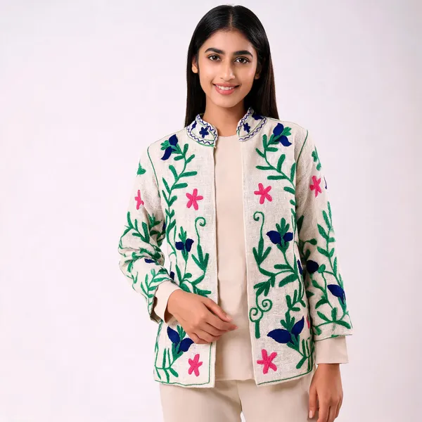 Cream_Floral_Embroidered_Full_Sleeve_Ethnic_Jacket_For_Women