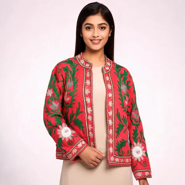 Red_Floral_Embroidered_Full_Sleeve_Jacket_For_Women