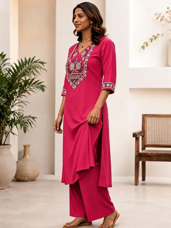 Pink_Cotton_Kurta_Set_For_Women