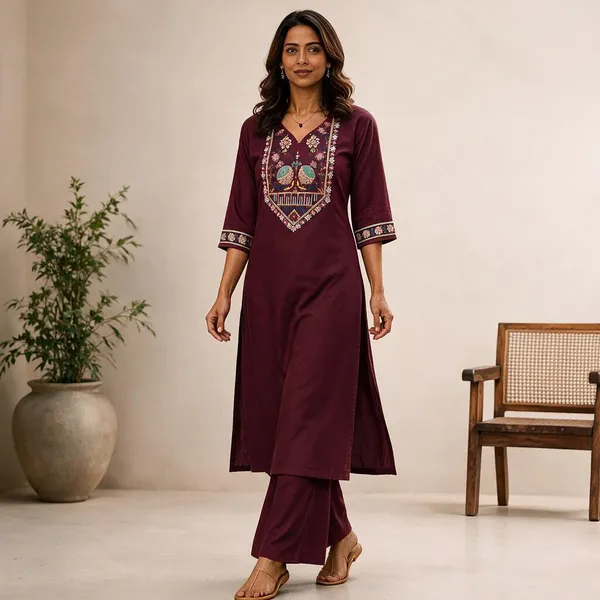 Pink_Cotton_Kurta_Set_For_Women