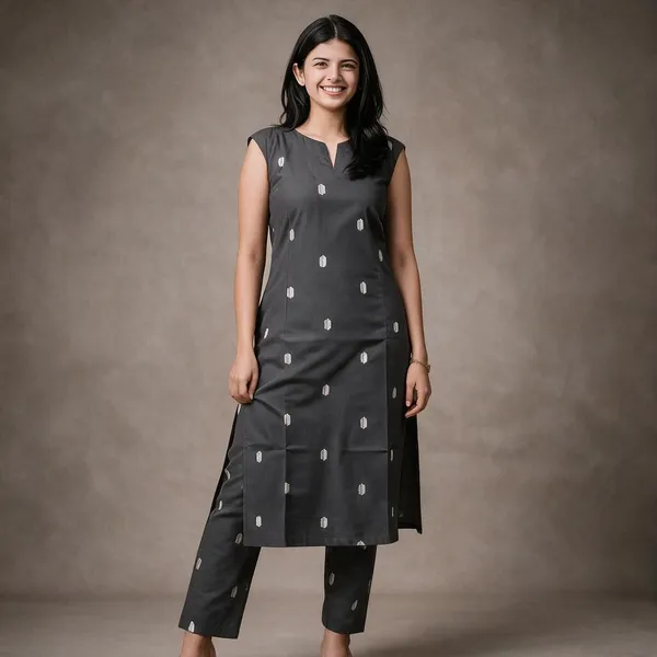 Grey_Cotton_Kurta_Set_For_Women