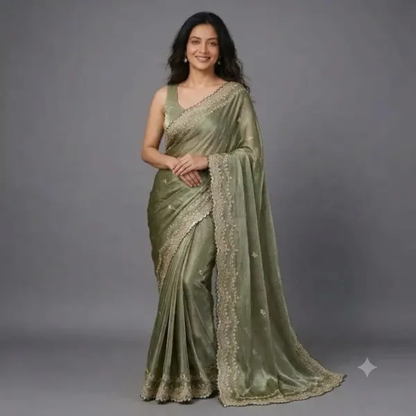 Sage_Green_Chiffon_Saree_For_Women