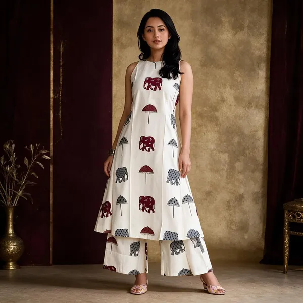 Ivory_Cotton_Dress_For_Women