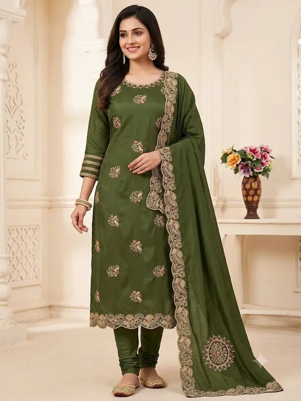 Green_Georgette_Unstitched_Suit_Set_For_Women