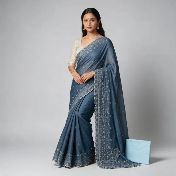 Blue_Soft_Crunchy_Crush_Saree_For_Women