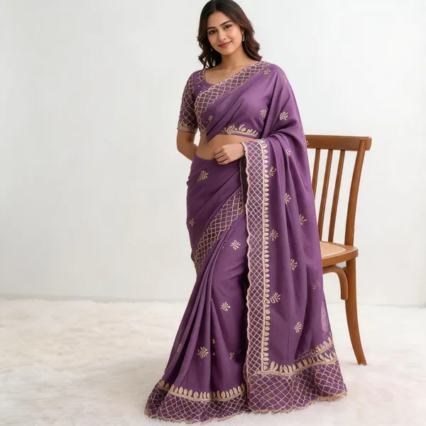 Purple_Vichitra_Silk_Saree_For_Women