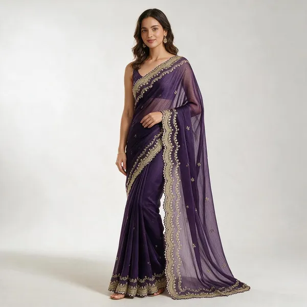 Purple_Vichitra_Silk_Saree_For_Women