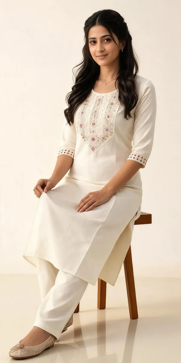 Off_White_Cotton_Kurta_Set_For_Women