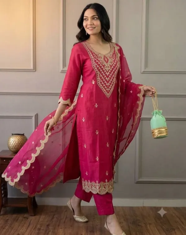 Pink_Rayon_Slub_Straight_Embroidered_Kurta_Set_For_Women