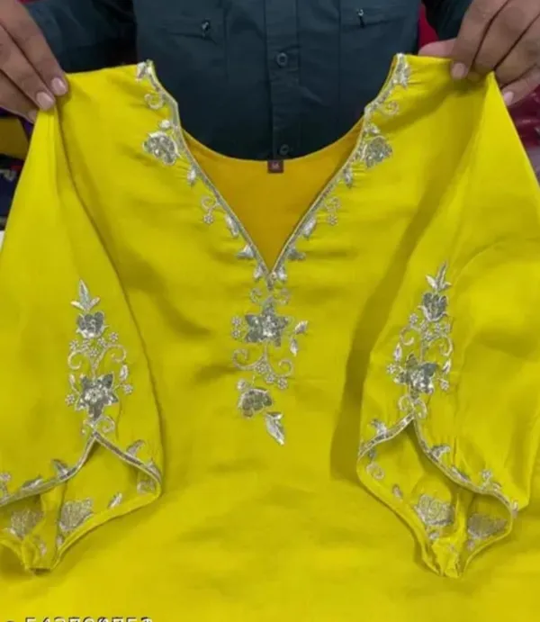 Yellow_Rayon_Slub_Straight_Embroidered_Kurta_Set_For_Women