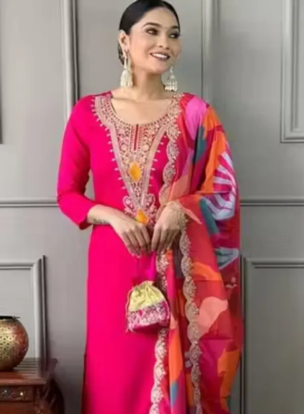 Pink_Rayon_Slub_Straight_Embroidered_Kurta_Set_For_Women