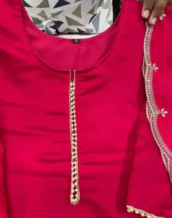 Pink_Rayon_Slub_Straight_Embellished_Kurta_Set_For_Women