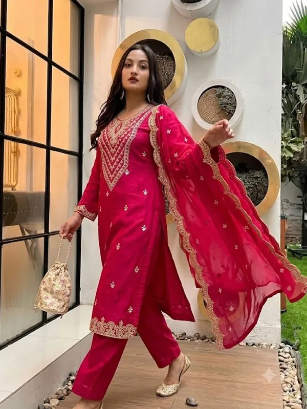 Pink_Rayon_Slub_Straight_Embroidered_Kurta_Set_For_Women