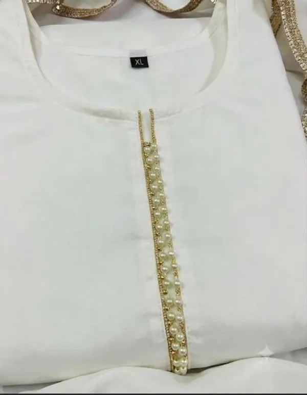 White_Rayon_Slub_Straight_Embroidered_Kurta_Set_For_Women