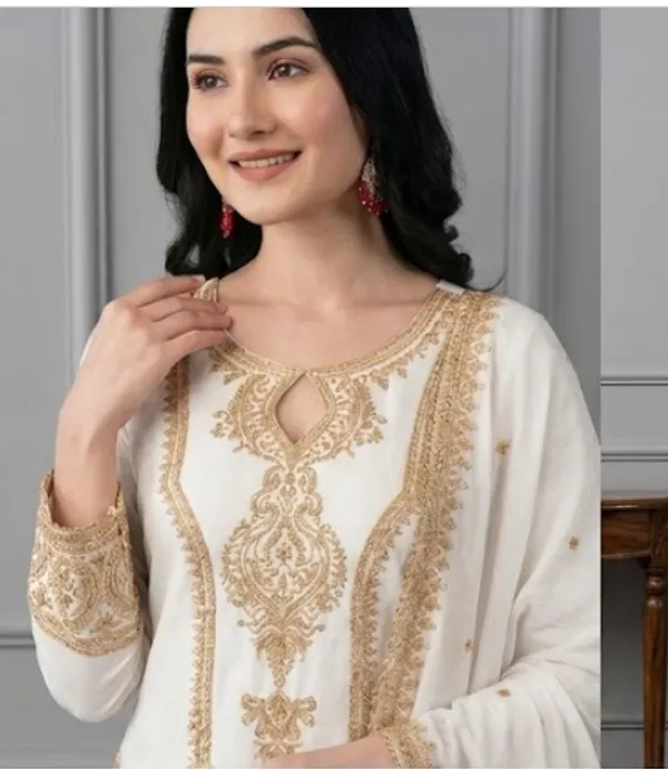 Ivory_Rayon_Slub_Straight_Embroidered_Kurta_Set_For_Women