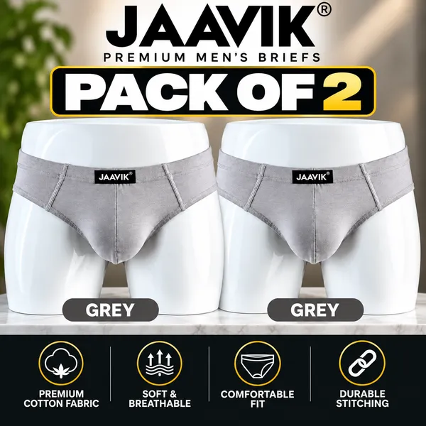 Combo_Grey_Cotton_Briefs_Pack_Of_2_for_Men