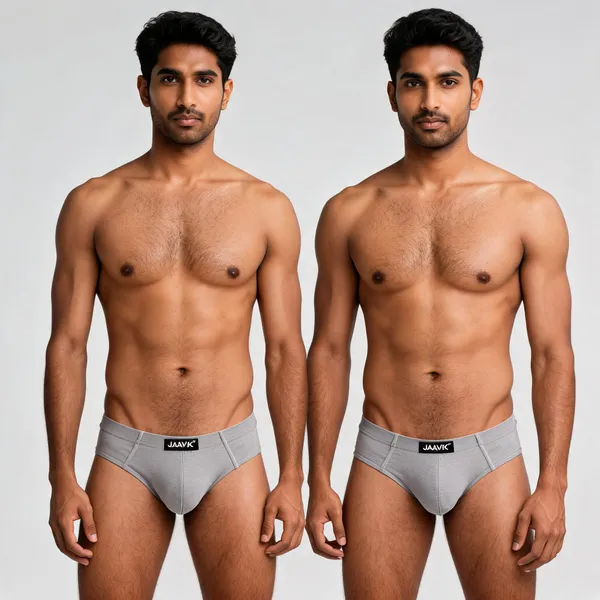 Combo_Grey_Cotton_Briefs_Pack_Of_2_for_Men