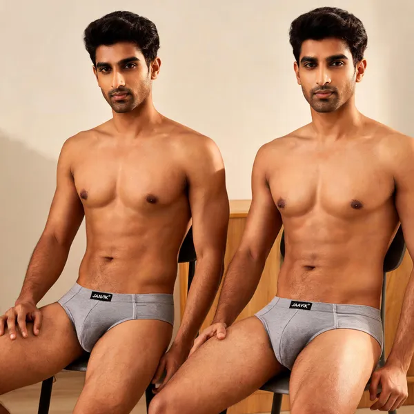 Combo_Grey_Cotton_Briefs_Pack_Of_2_for_Men