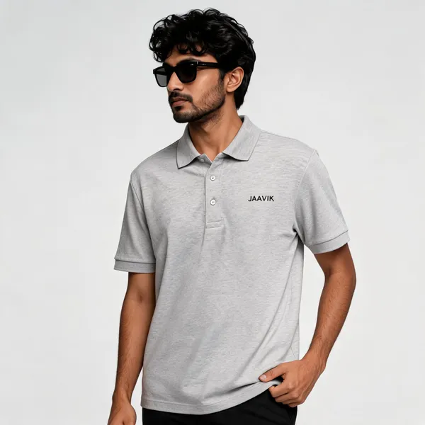 Grey_Cotton_Polo_T-Shirt_for_Men