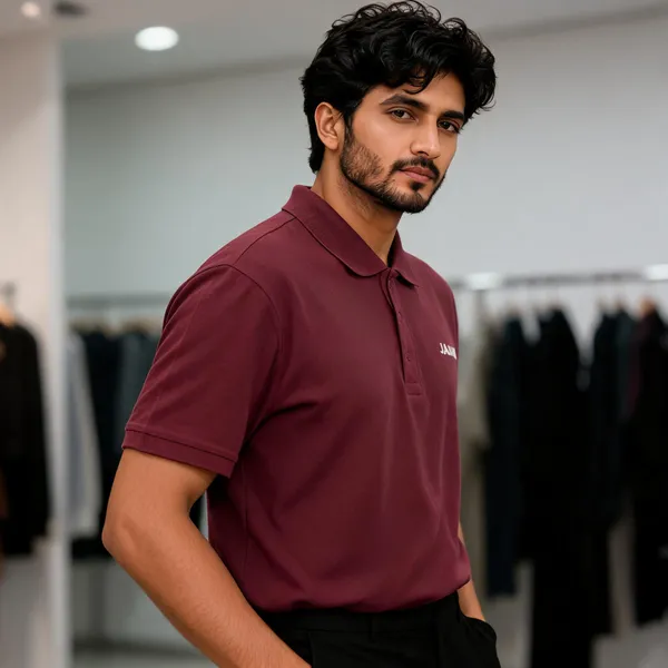 Maroon_Cotton_Polo_T-Shirt_for_Men