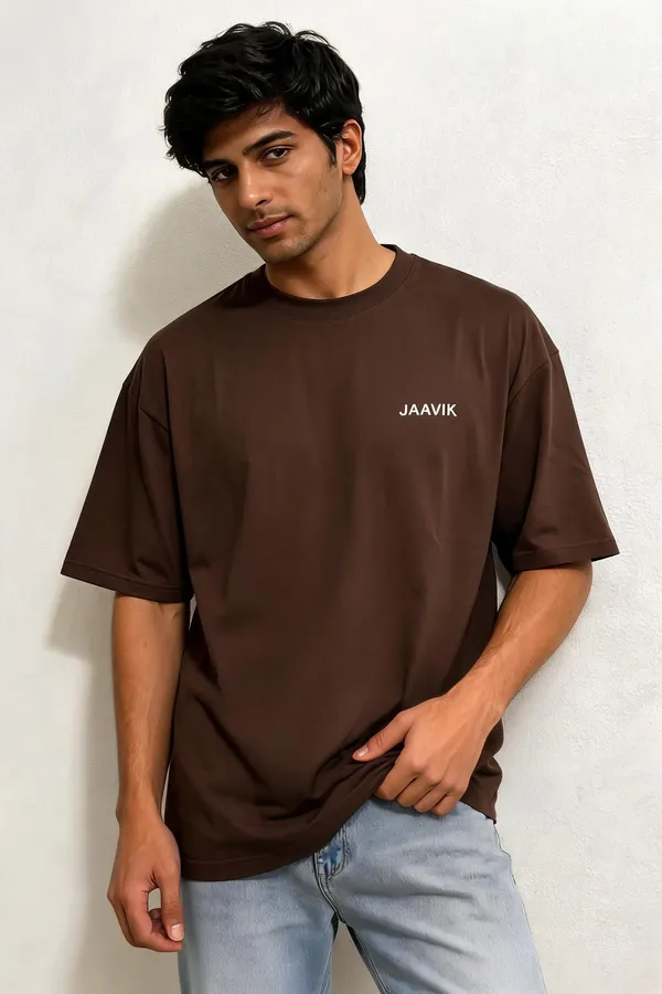 Oversized_Coffee_Brown_Cotton_T-Shirt_for_Men
