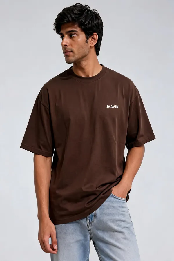 Oversized_Coffee_Brown_Cotton_T-Shirt_for_Men