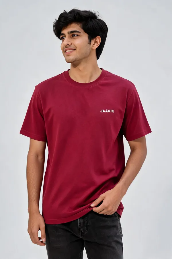 Maroon_Regular_Fit_Cotton_T-Shirt_for_Men