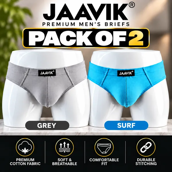 Combo_Grey_Cotton_Briefs_Pack_Of_2_for_Men