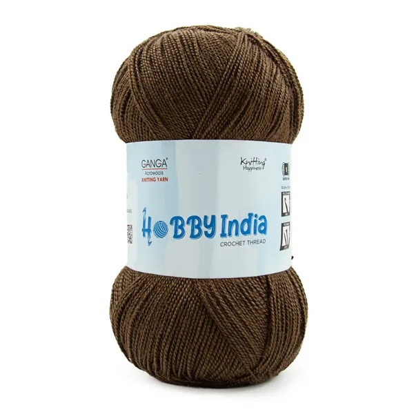Ganga_Acrowools_Hobby_India_Crochet_Thread_for_All_Seasons_-_100%_Acrylic-_400mtr-100gm___Shade_no__HB80-Dark_Tobacco
