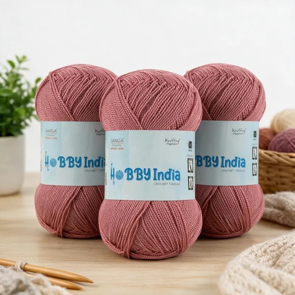 Ganga_Acrowools_Hobby_India_Crochet_Thread_for_All_Seasons_-_100%_Acrylic-_400mtr-100gm___Shade_no__HB81-Apple_Blossom_-_Pack_of_3
