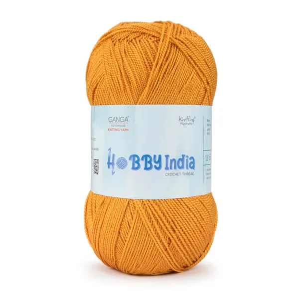 Ganga_Acrowools_Hobby_India_Crochet_Thread_for_All_Seasons_-_100%_Acrylic-_400mtr-100gm___Shade_no__HB93-Ochre_-_Pack_of_3