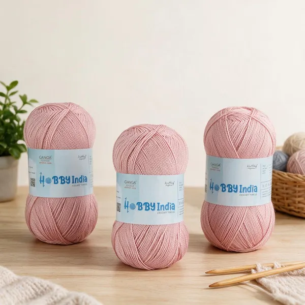 Ganga_Acrowools_Hobby_India_Crochet_Thread_for_All_Seasons_-_100%_Acrylic-_400mtr-100gm___Shade_no__HB94_Light_Rose_-_Pack_of_3