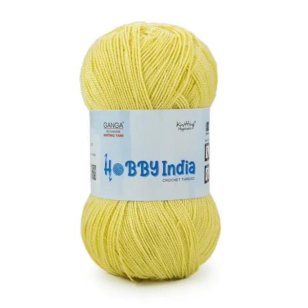 Ganga_Acrowools_Hobby_India_Crochet_Thread_for_All_Seasons_-_100%_Acrylic-_400mtr-100gm___Shade_no__HB02-Lemon_-_Pack_of_3
