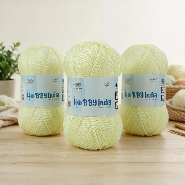 Ganga_Acrowools_Hobby_India_Crochet_Thread_for_All_Seasons_-_100%_Acrylic-_400mtr-100gm___Shade_no__HB50-Sprout_-_Pack_of_3
