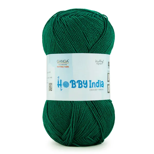Ganga_Acrowools_Hobby_India_Crochet_Thread_for_All_Seasons_-_100%_Acrylic-_400mtr-100gm___Shade_no__HB83-Dark_Green