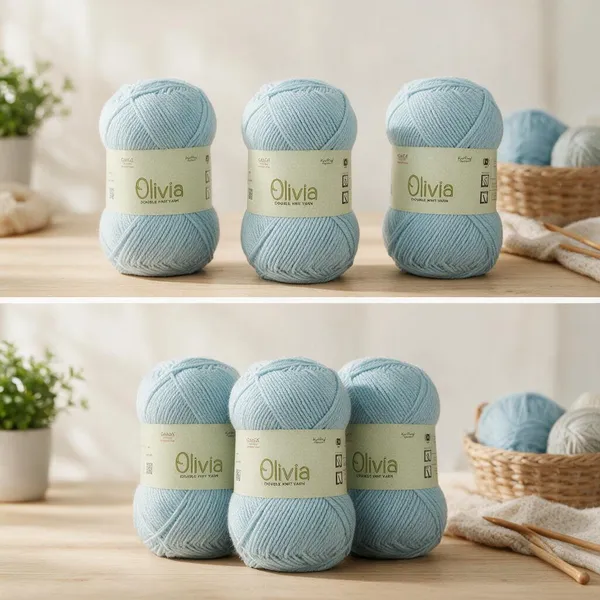 GANGA_Olivia_Hand_Knitting_And_Crochet_Yarn._100GM_OLV002_-_Pack_of_3