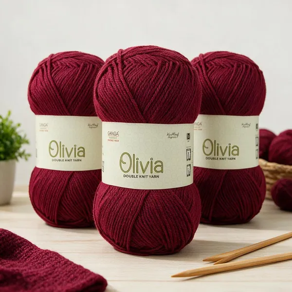 GANGA_Olivia_Hand_Knitting_And_Crochet_Yarn._100GM_OLV012_-_Pack_of_3