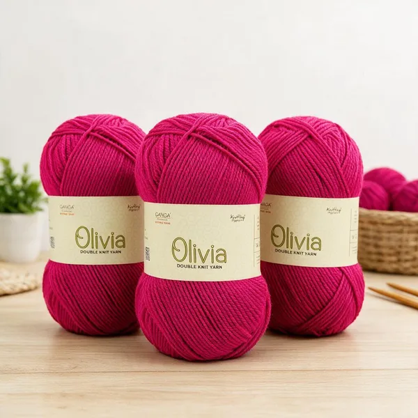 GANGA_Olivia_Hand_Knitting_And_Crochet_Yarn._100GM_OLV026_-_Pack_of_3