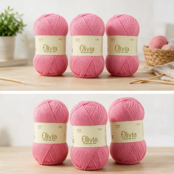 GANGA_Olivia_Hand_Knitting_And_Crochet_Yarn._100GM_OLV038_-_Pack_of_3