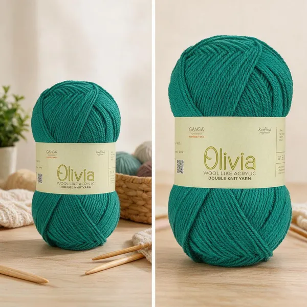 GANGA_Olivia_Hand_Knitting_And_Crochet_Yarn._100GM_OLV042_-_Pack_of_3
