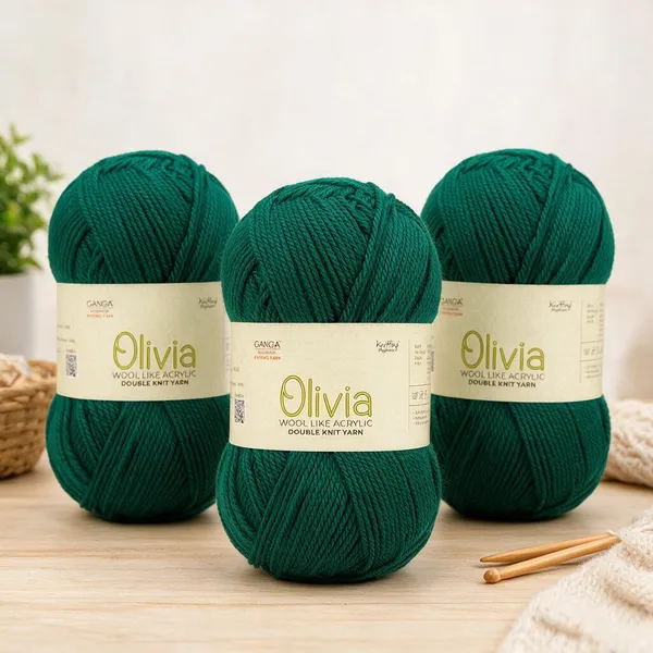 GANGA_Olivia_Hand_Knitting_And_Crochet_Yarn._100GM_OLV058_-_Pack_of_3