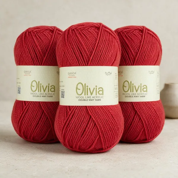 GANGA_Olivia_Hand_Knitting_And_Crochet_Yarn._100GM_OLV061_-_Pack_of_3