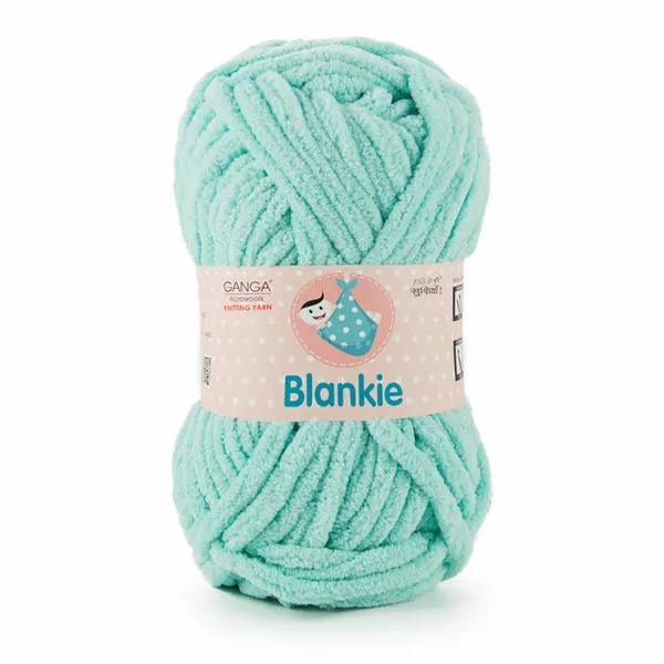 Ganga_Acrowools_HoGanga_Blankie_Chenille_Polyester_Yarn_Supersoft_Knitting_Wool_Ball,_(1_Ball/100_Gram_Each)_(_BLK017_-_Iceberg_-_Pack_of_3